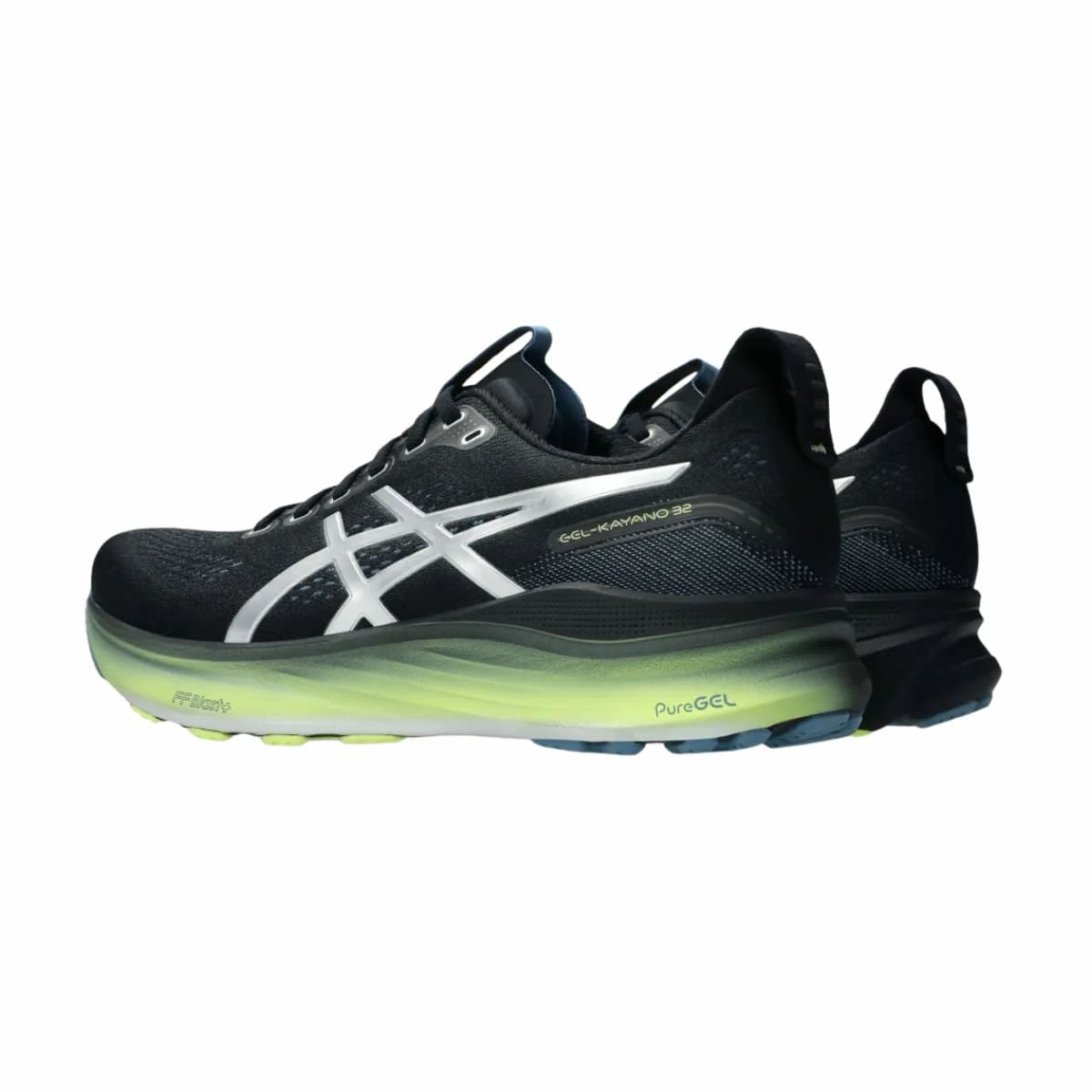 Tênis Running Masculino Asics Kayano 32 Luxe Preto E Verde Preto 6