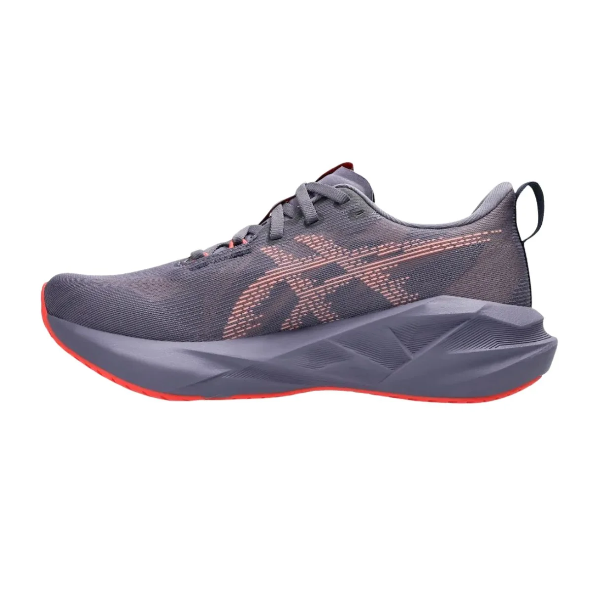 Tênis Running Feminino Asics Novablast 5 Roxo Cinza/Laranja 4