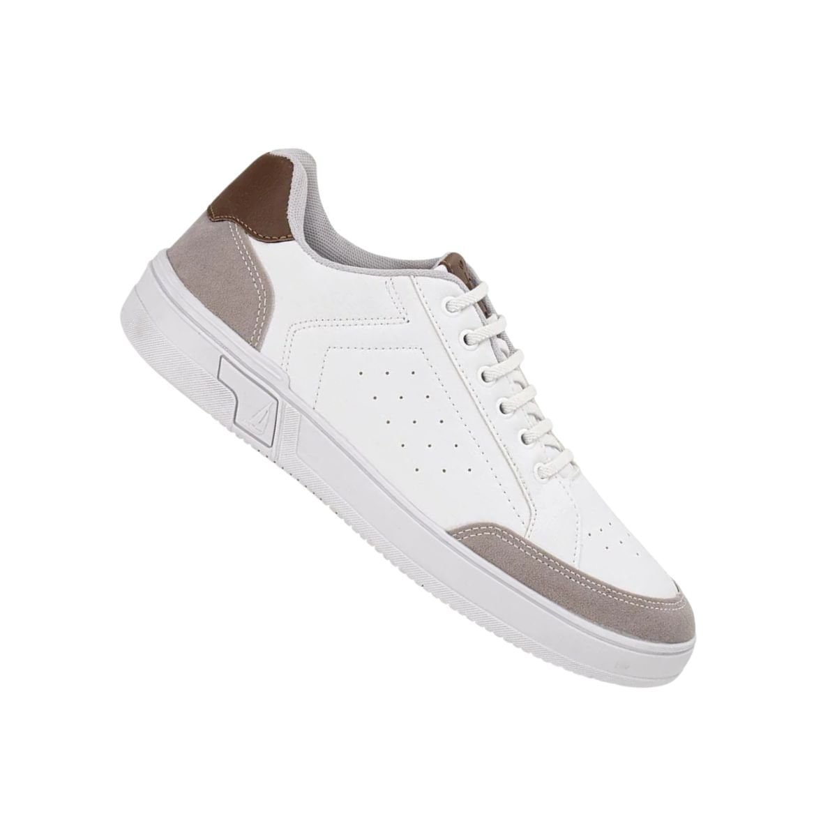 Sapatênis Masculino Confort Way Branco Off White 4