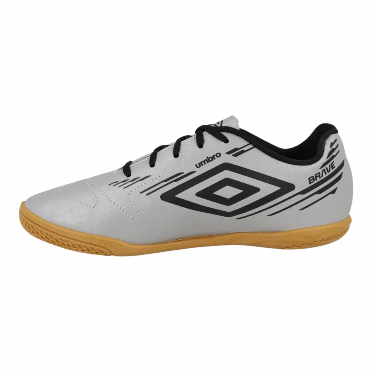 Chuteira Indoor Masculina Umbro Brave Júnior Cinza Cinza/Preto 6