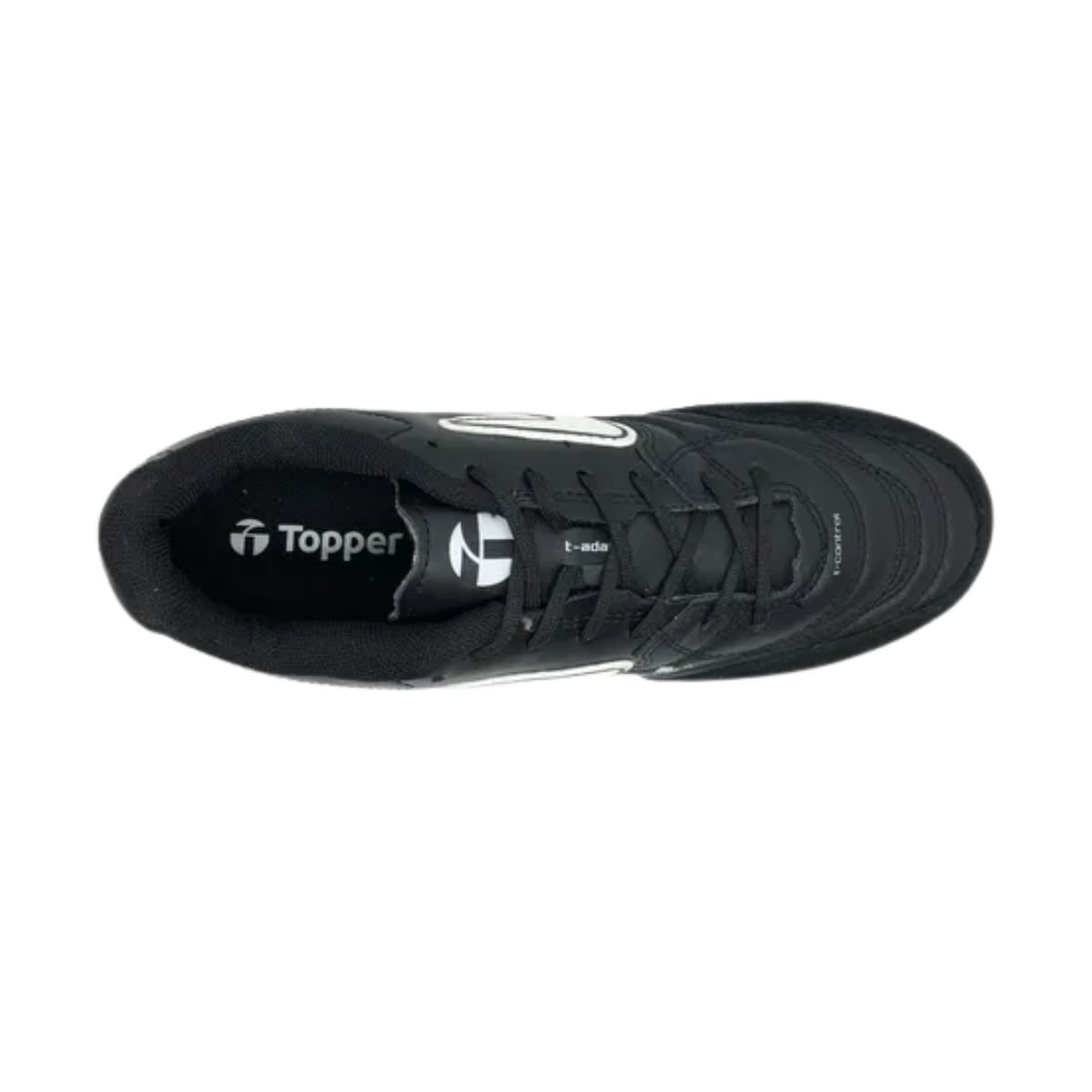 Chuteira Society Masculina Topper Maestro Pro V Preta Preto/Branco 2