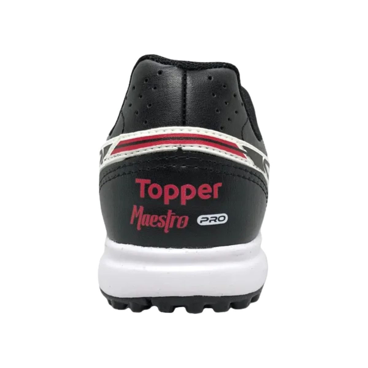 Chuteira Society Masculina Topper Maestro Pro V Preta Preto/Branco 7