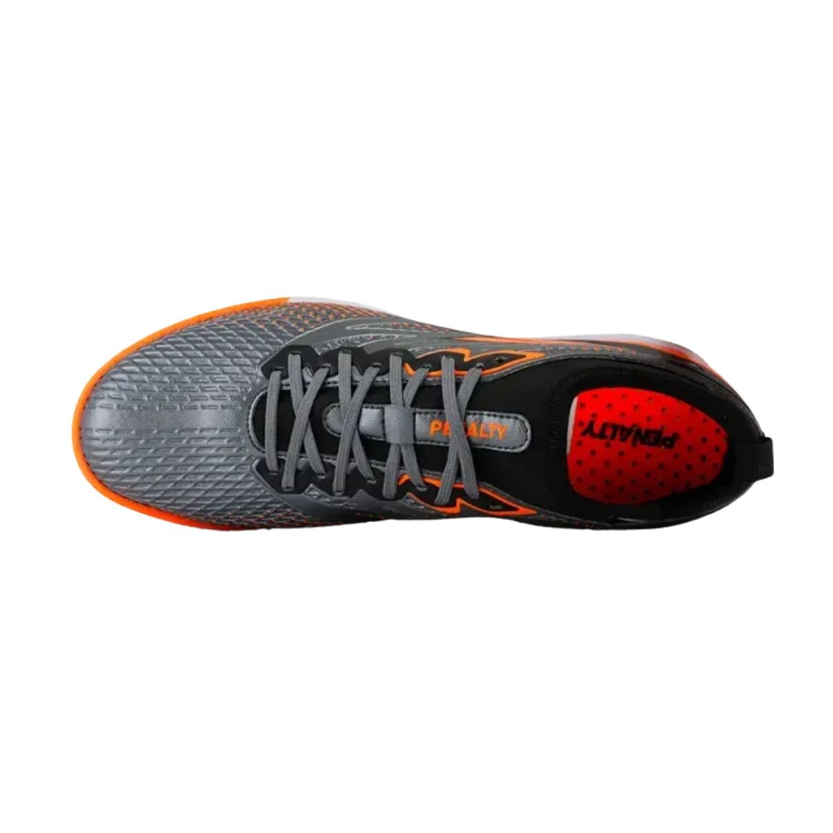 Chuteira Society Masculina Penalty Se7e Locker Y 2 Chumbo E Coral Preto/Laranja 2