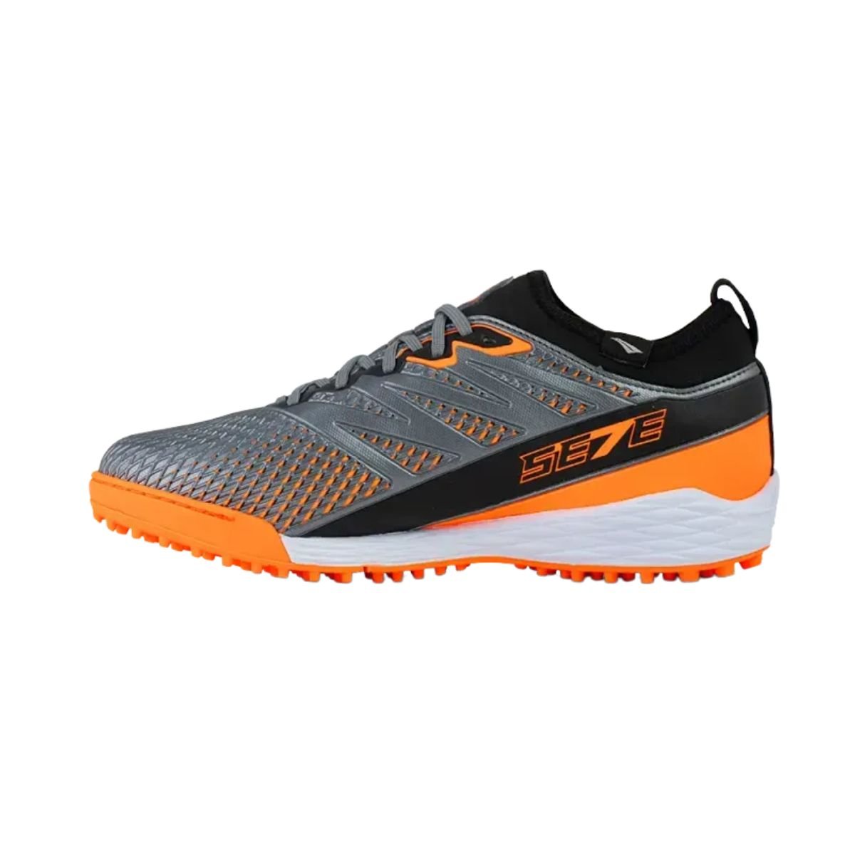 Chuteira Society Masculina Penalty Se7e Locker Y 2 Chumbo E Coral Preto/Laranja 4
