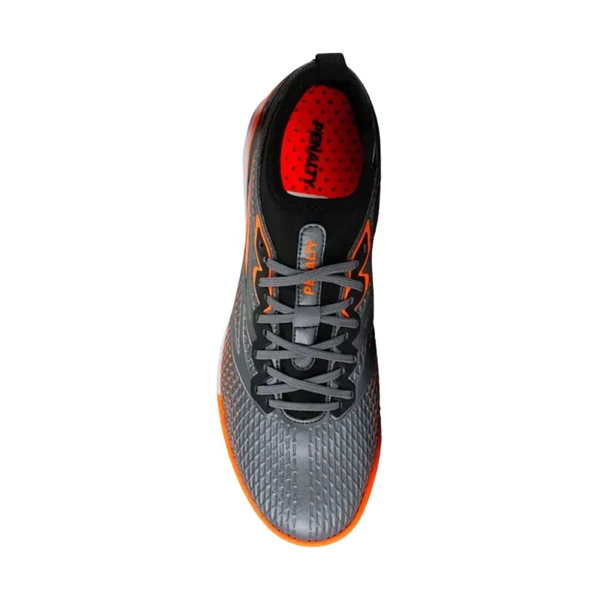 Chuteira Society Masculina Penalty Se7e Locker Y 2 Chumbo E Coral Preto/Laranja 6
