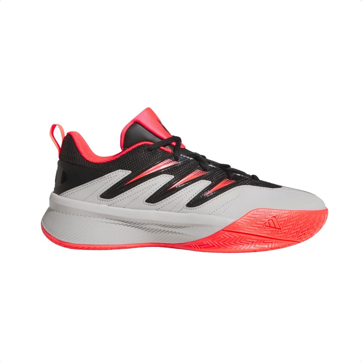 Tênis Basketball Masculino Adidas Dame Certified 3 Cinza E Veremlho Branco/Preto/Laranja 1