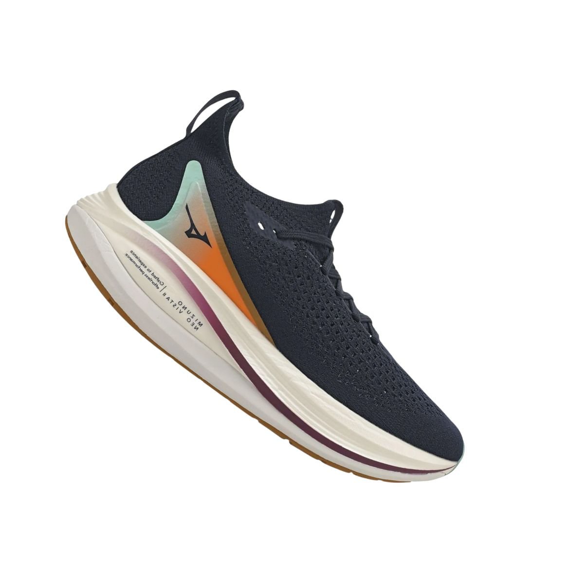 Tênis Running Masculino Mizuno Neo Vista 2 Azul Preto 7