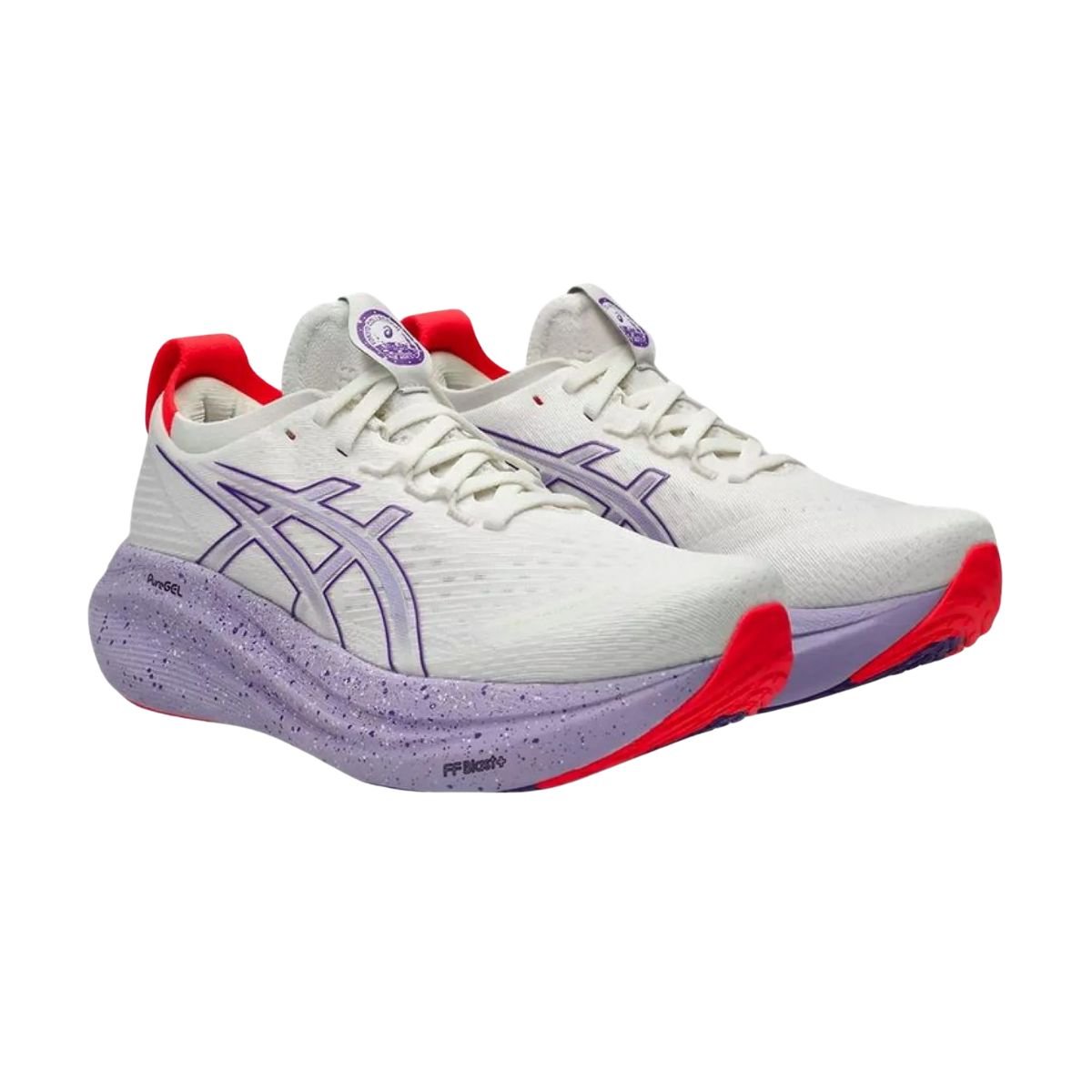 Tênis Running Feminino Asics Nimbus 27 Tokyo Branco E Lilás Branco/Roxo 2