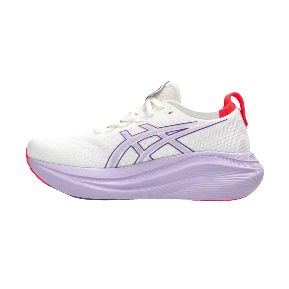 Tênis Running Feminino Asics Nimbus 27 Tokyo Branco E Lilás Branco/Roxo 5