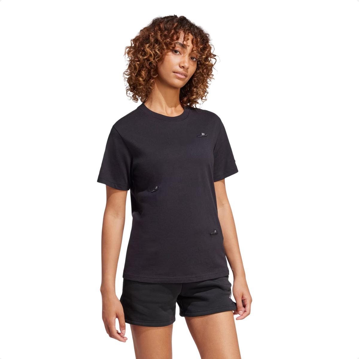 Camiseta Feminina Adidas Lounge Slide Tee Preta