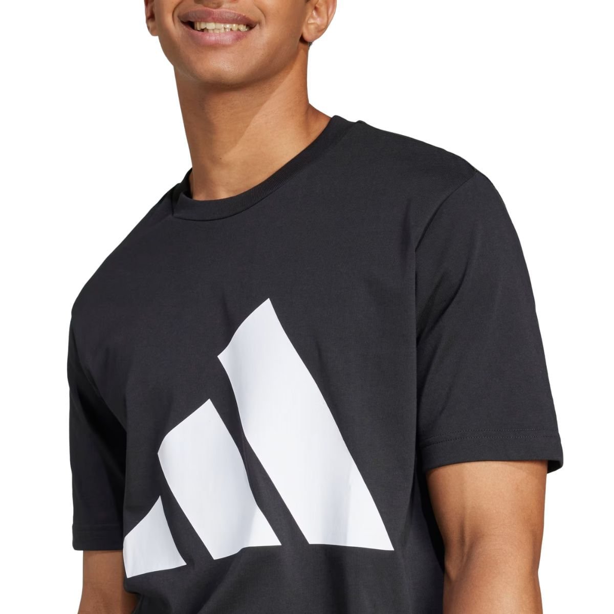 Camiseta Masculino Adidas Essentials Big Logo Preto Preto 3