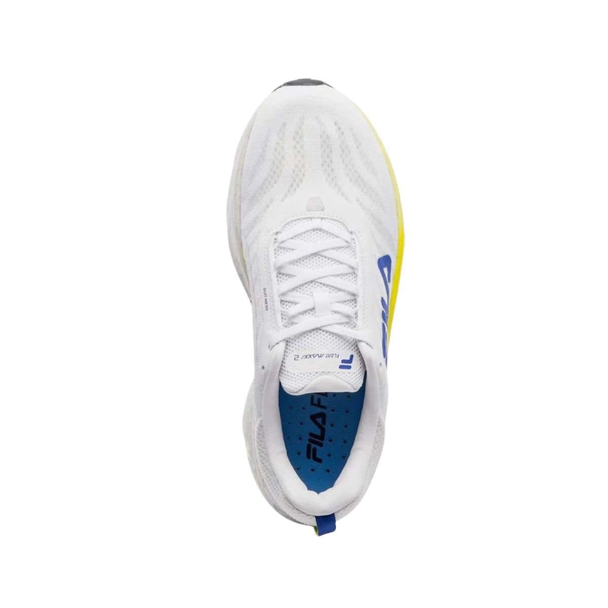 Tênis Running Feminino Fila Float Maxxi 2 Branco Branco/Amarelo/Azul 3