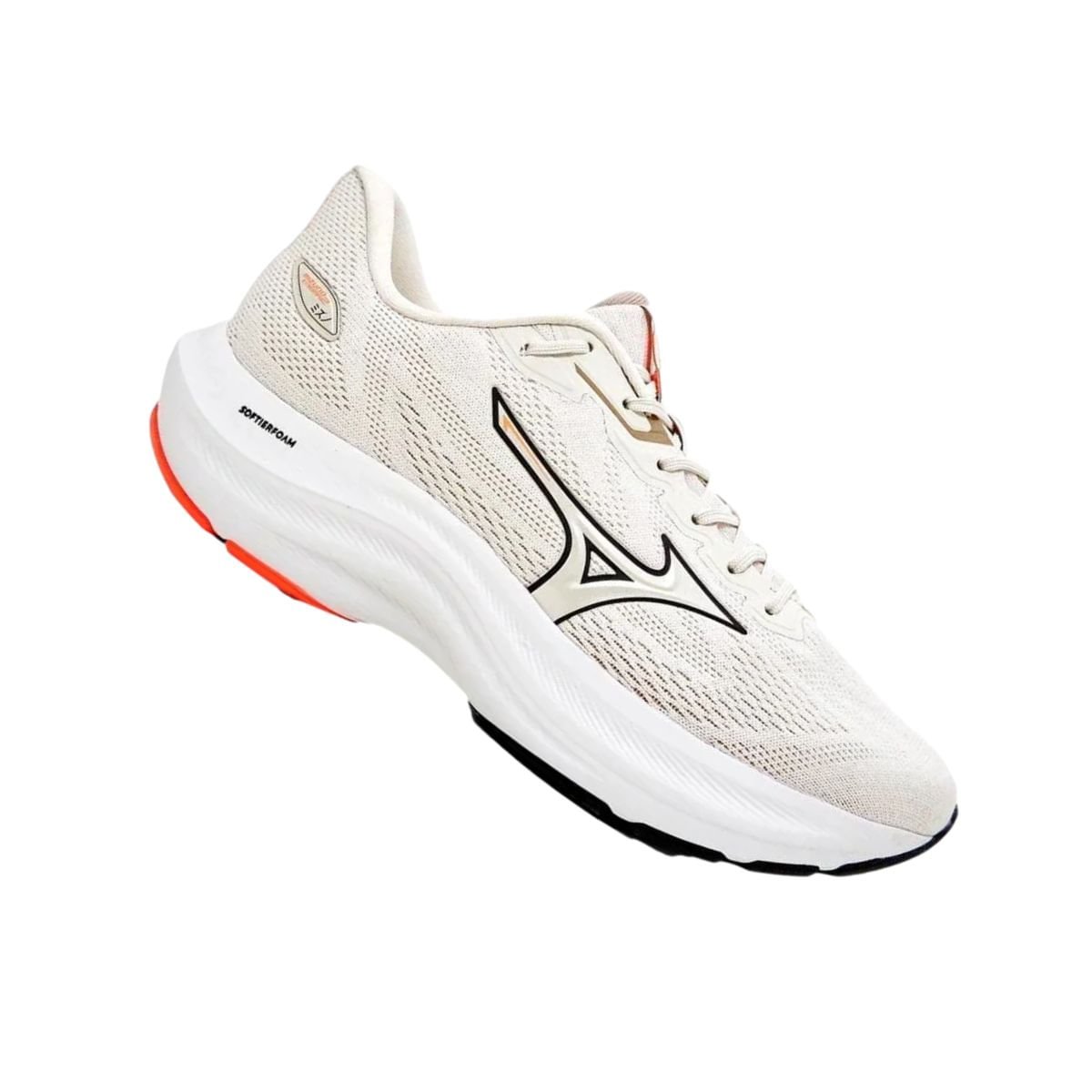 Tênis Running Feminino Mizuno Enigma 2 Bege Branco 7