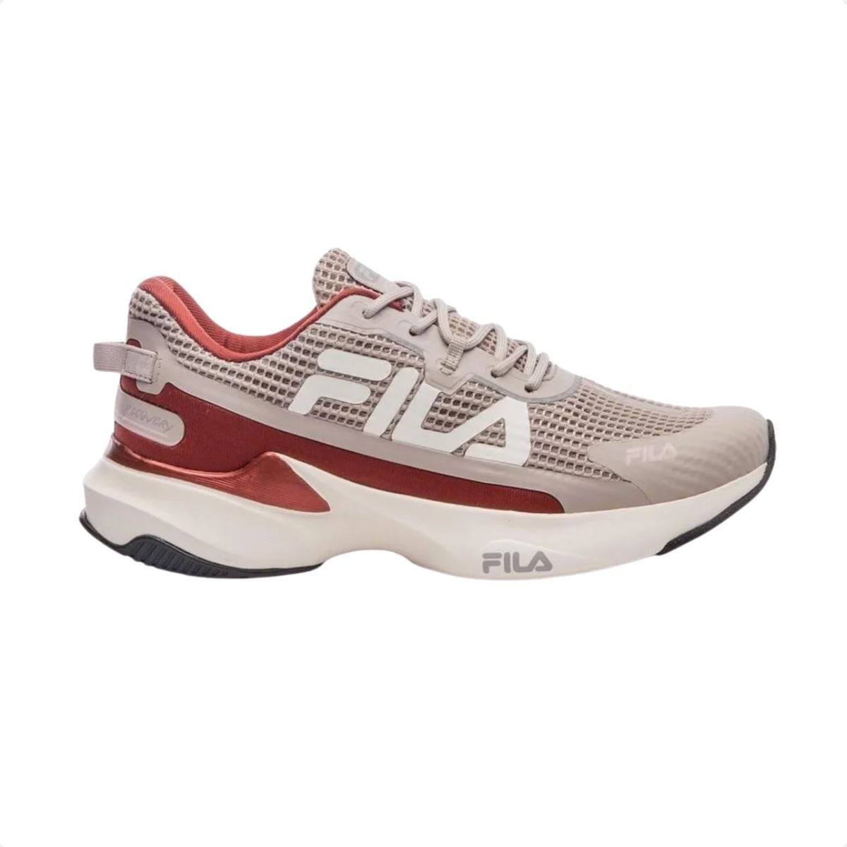 Tênis Running Feminino Fila Recovery Marrom
