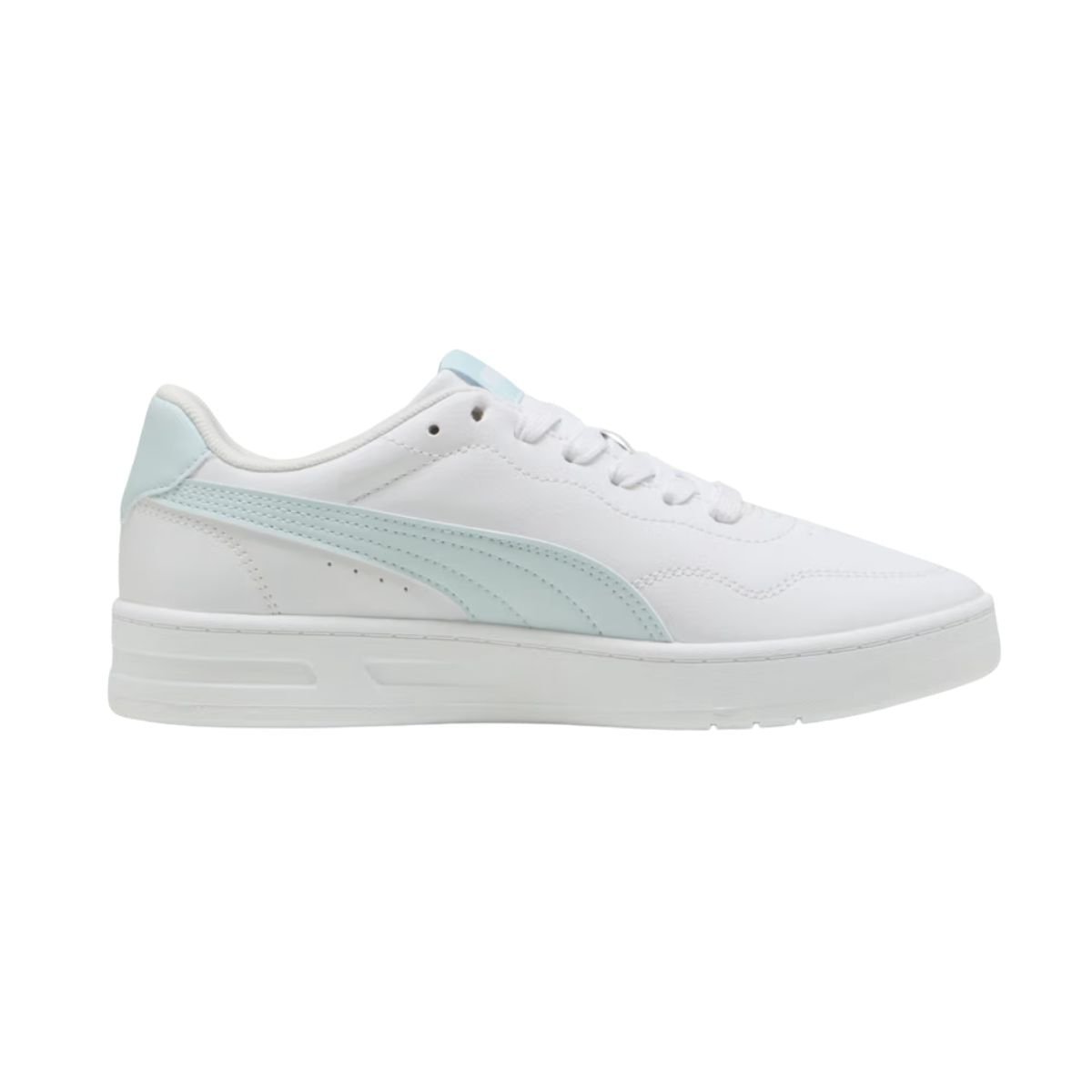 Tênis Casual Feminino Puma Court Lally Bdp Branco Branco/Verde 4
