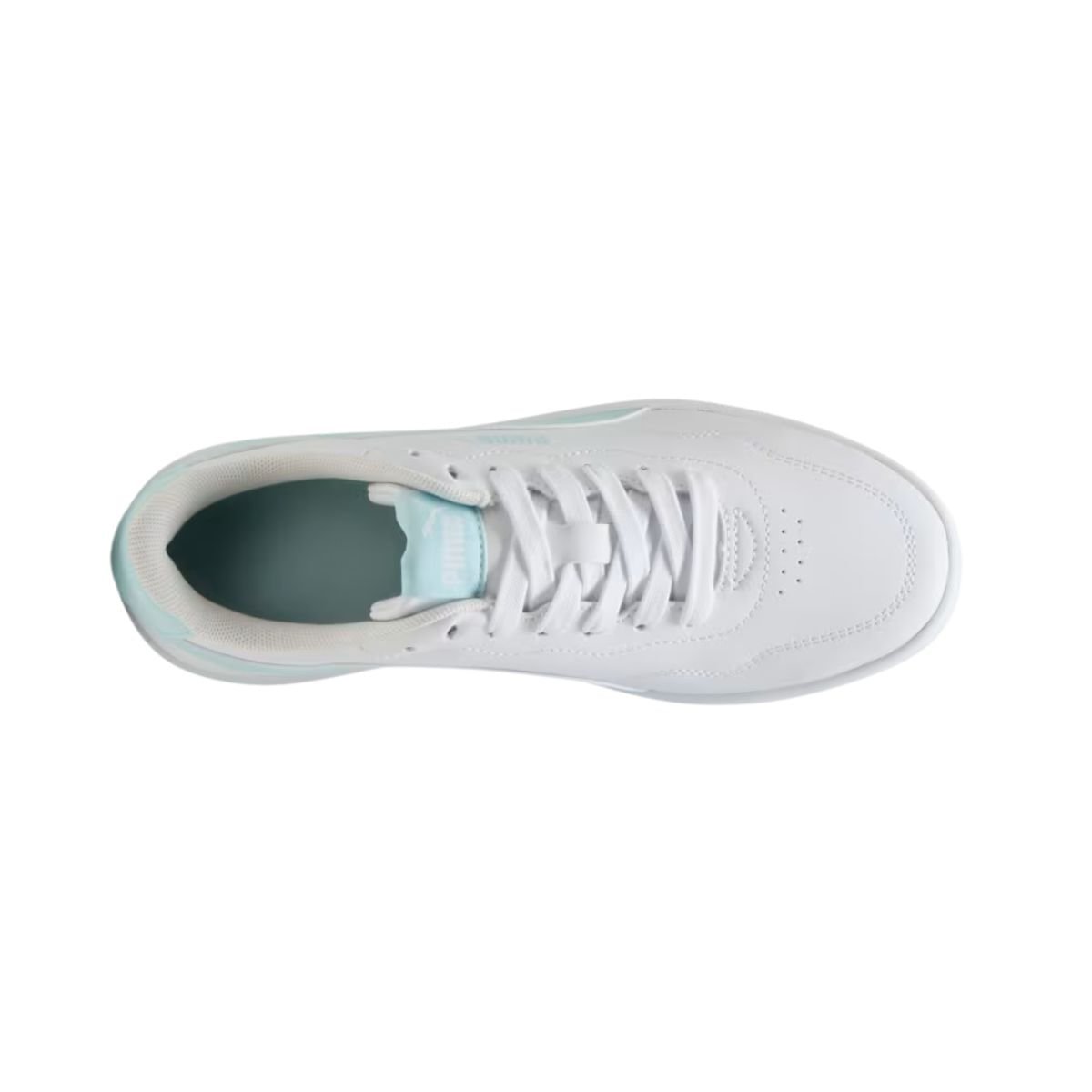 Tênis Casual Feminino Puma Court Lally Bdp Branco Branco/Verde 6