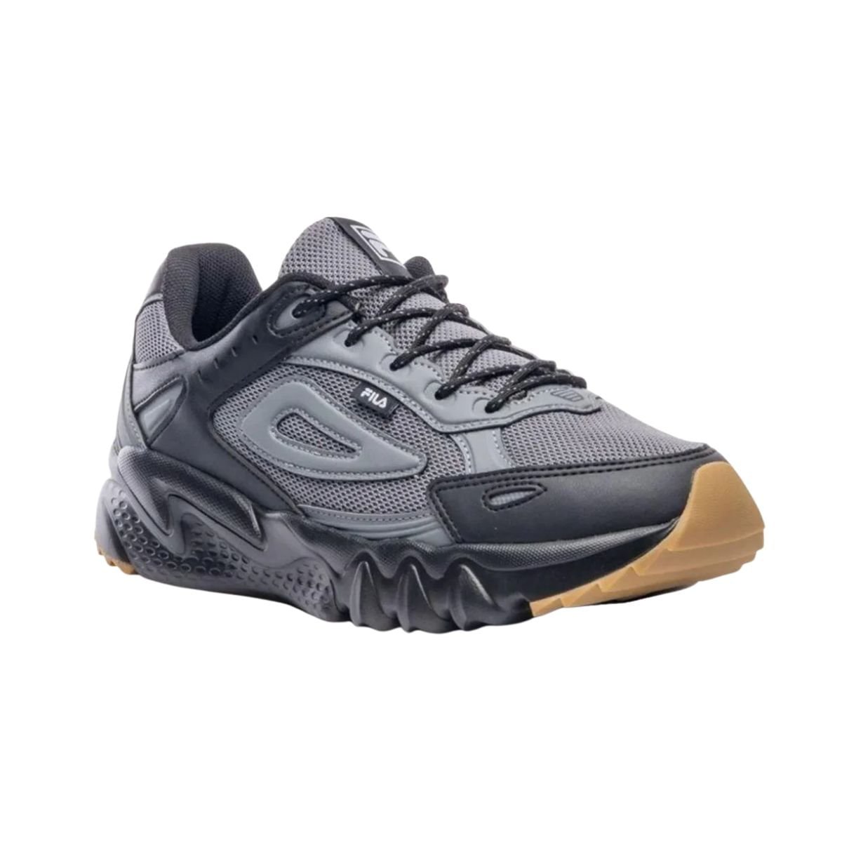 Tênis Casual Masculino Fila Venture Tracer 2 Preto Cinza/Preto 2