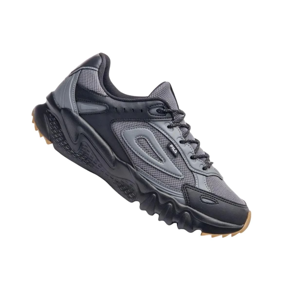 Tênis Casual Masculino Fila Venture Tracer 2 Preto Cinza/Preto 7