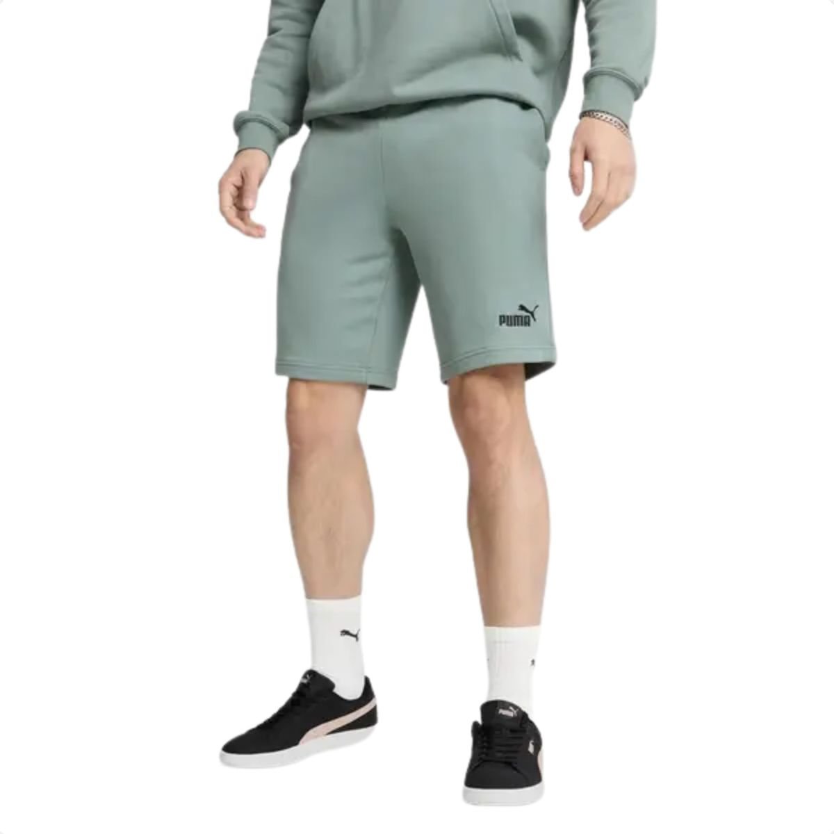 Short Masculina Longo Puma Essentials Logo Verde