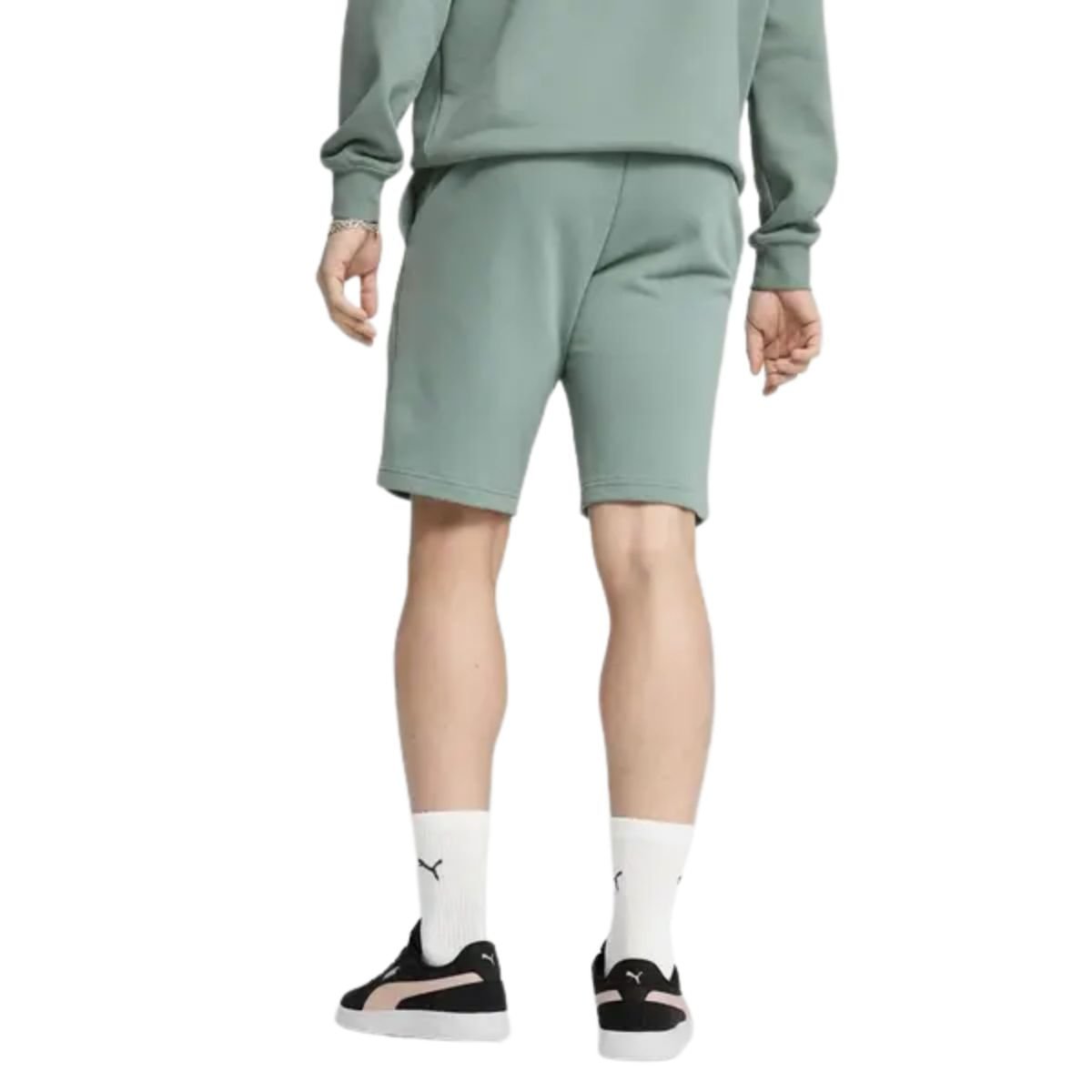 Short Masculina Longo Puma Essentials Logo Verde Verde 3
