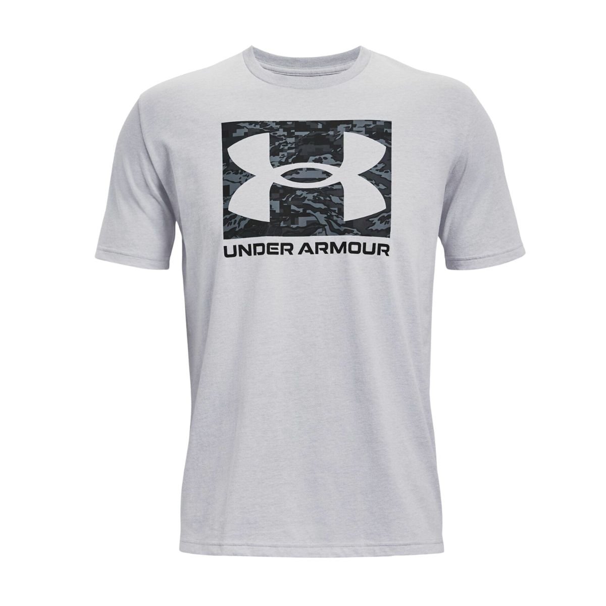 Camiseta Masculina Under Armour Abc Carmo Boxed Logo Cinza Cinza 4