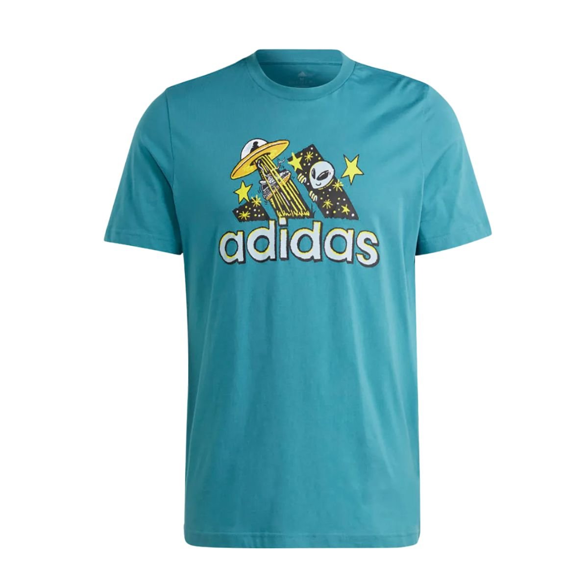 Camiseta Masculina Adidas Dream Doodle Fill Azul Verde 5