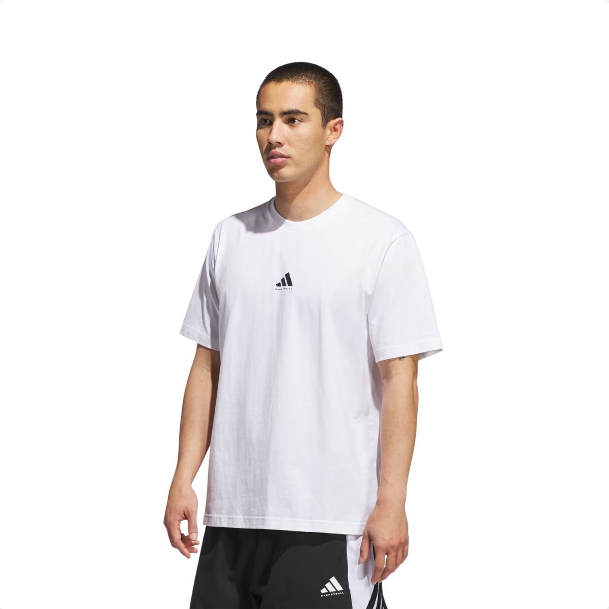Camiseta Masculina Mc Basketball Adidas Branca