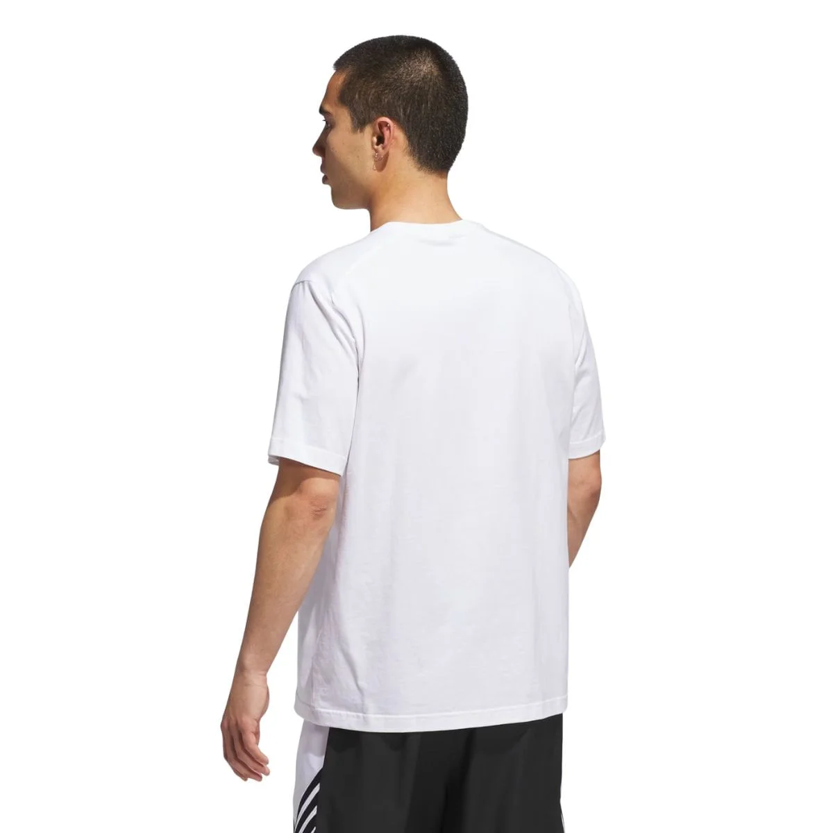 Camiseta Masculina Mc Basketball Adidas Branca Branco 4