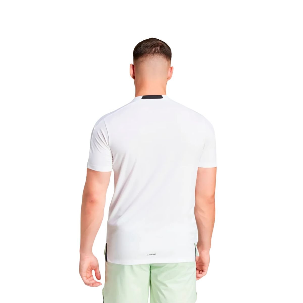 Camiseta Masculina Mc Treino Desidned For Training Adidas Branca Branco 4
