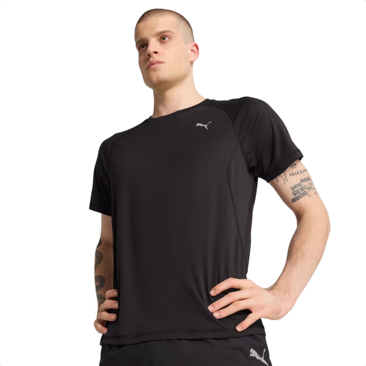 Camiseta Masculina Puma Run Velocity Tee Preta