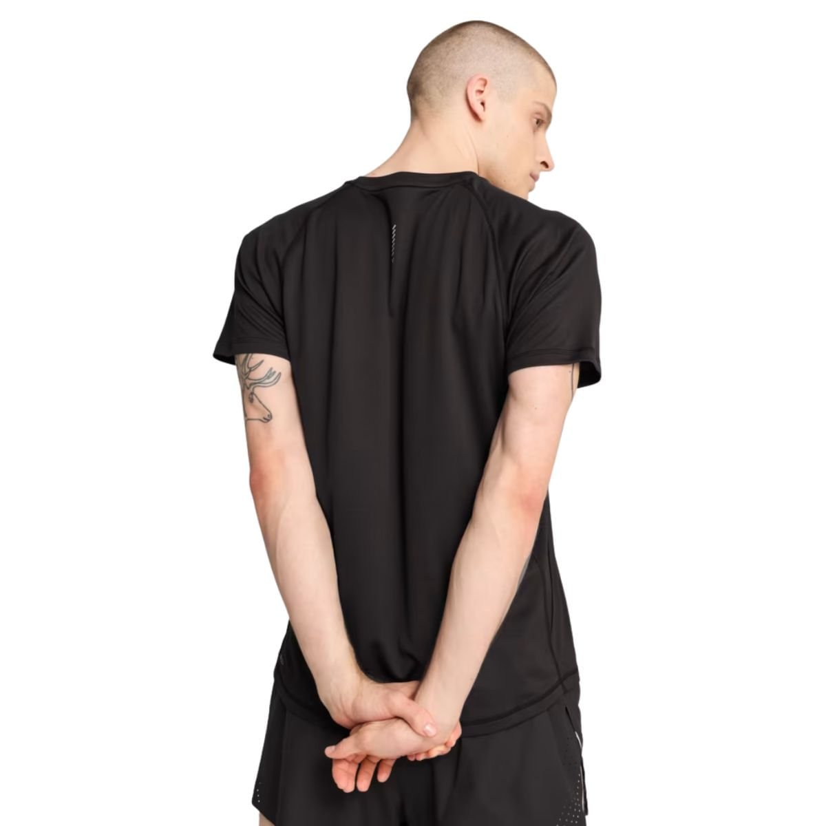 Camiseta Masculina Puma Run Velocity Tee Preta Preto 4