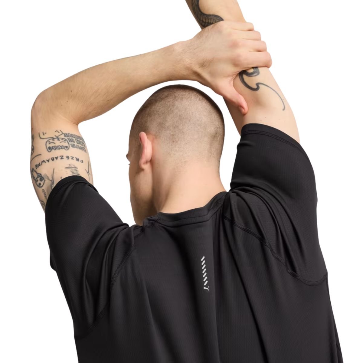 Camiseta Masculina Puma Run Velocity Tee Preta Preto 5