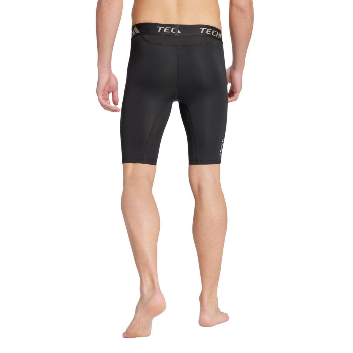 Bermuda Masculina Compressão Adidas Treino Techfit Preta Preto 7
