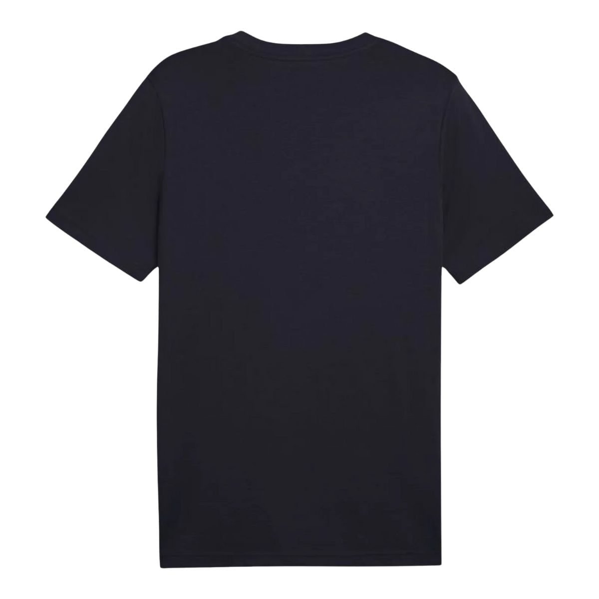 Camiseta Masculina Puma Essential 2 Color Small Logo Azul Preto 5