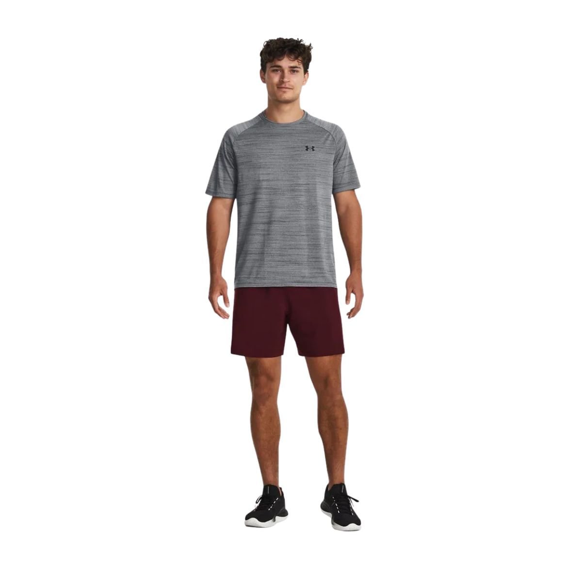 Camiseta Masculina Under Armour Tiger Tech Cinza Cinza 2