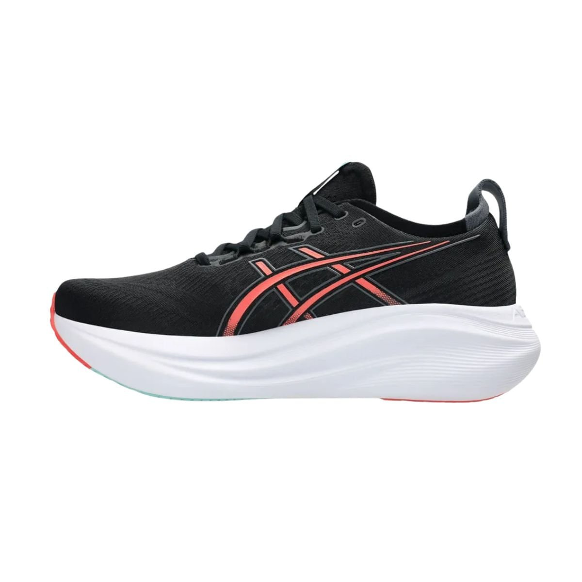 Tênis Running Masculino Asics Gel-Nimbus 27 Preto E Coral Preto 5
