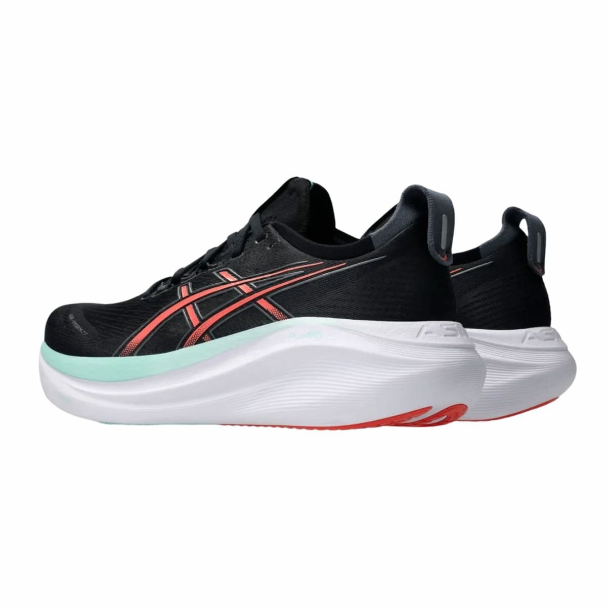 Tênis Running Masculino Asics Gel-Nimbus 27 Preto E Coral Preto 6