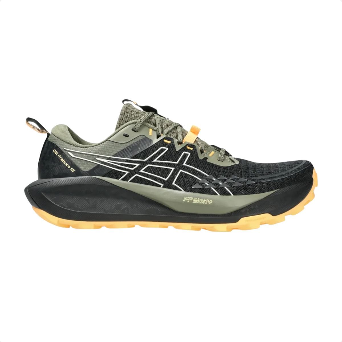 Tênis Trail Masculino Asics Gel Trabuco 13 Preto E Verde