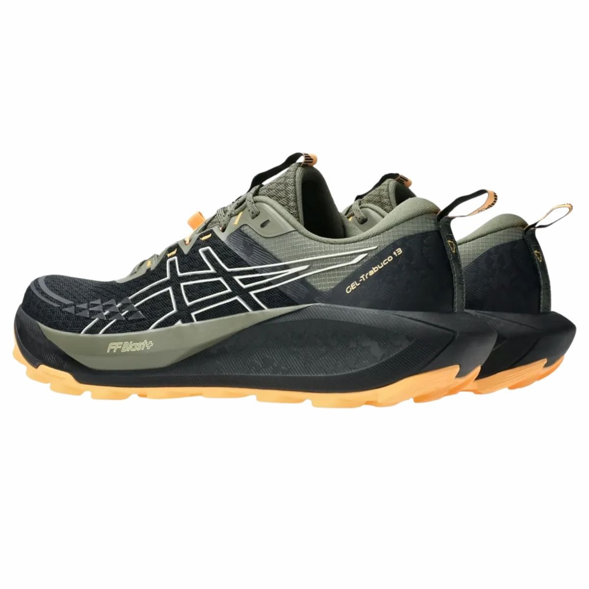 Tênis Trail Masculino Asics Gel Trabuco 13 Preto E Verde Preto/Verde/Laranja 6