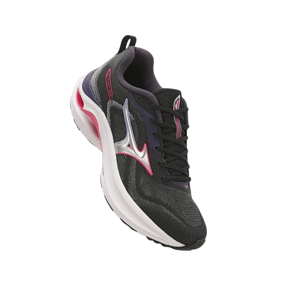 Tênis Running Feminino Mizuno Miz.Wave Vitality 7 Preto E Rosa Preto/Cinza/Rosa 2