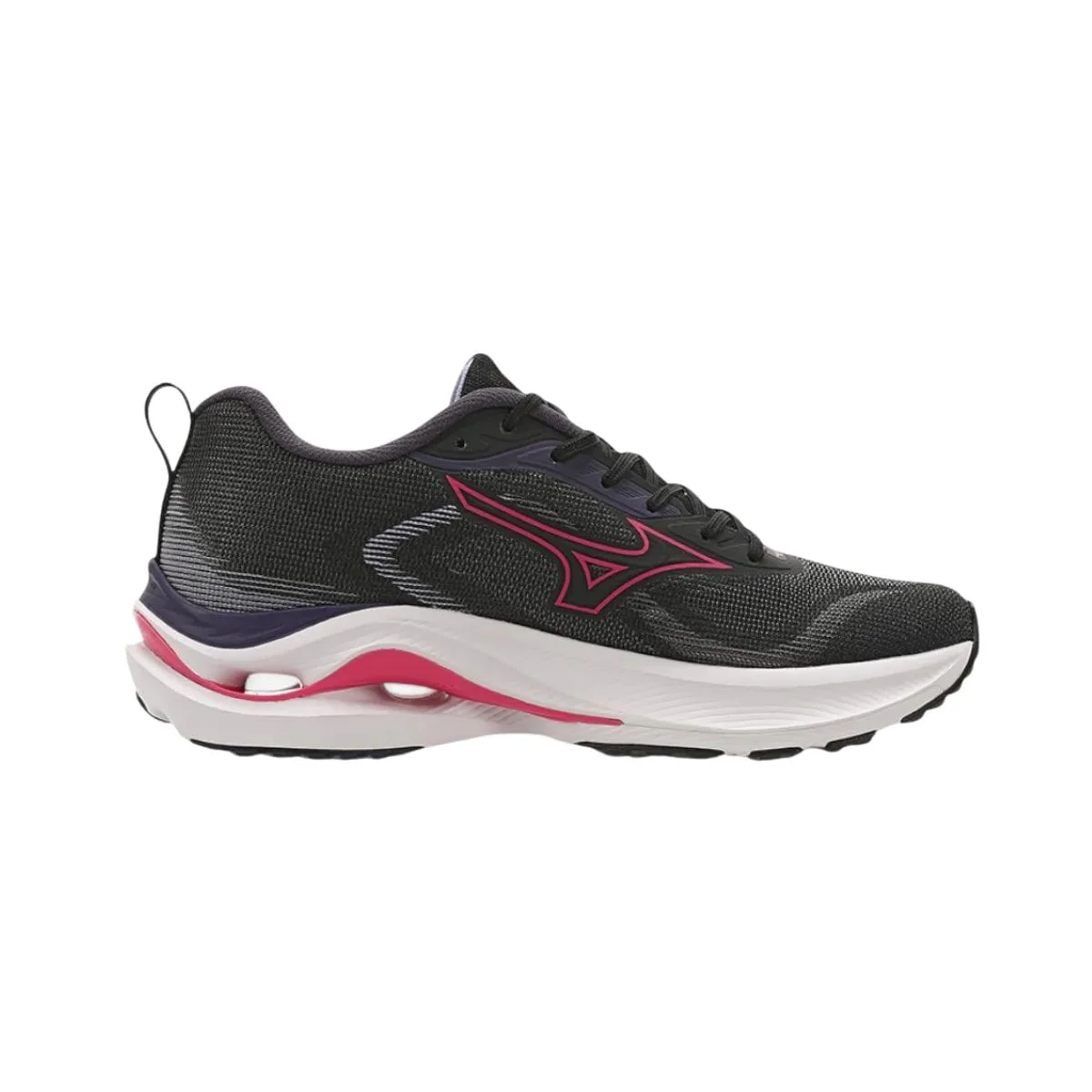 Tênis Running Feminino Mizuno Miz.Wave Vitality 7 Preto E Rosa Preto/Cinza/Rosa 4