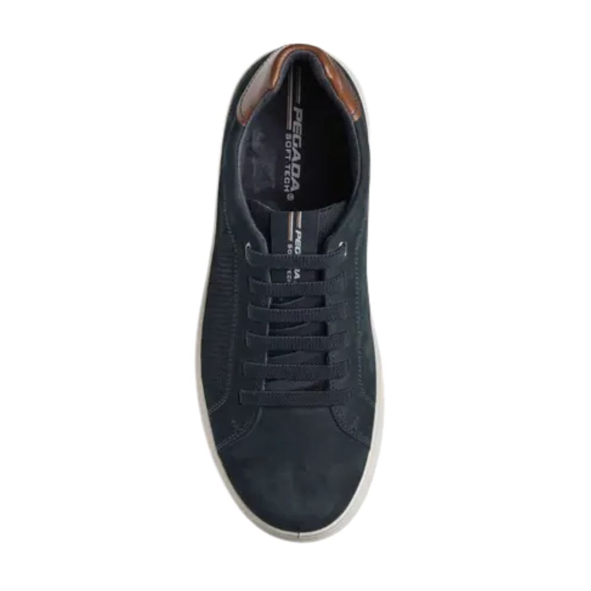 Sapatênis Masculino Em Couro Pegada Azul Marinho 6