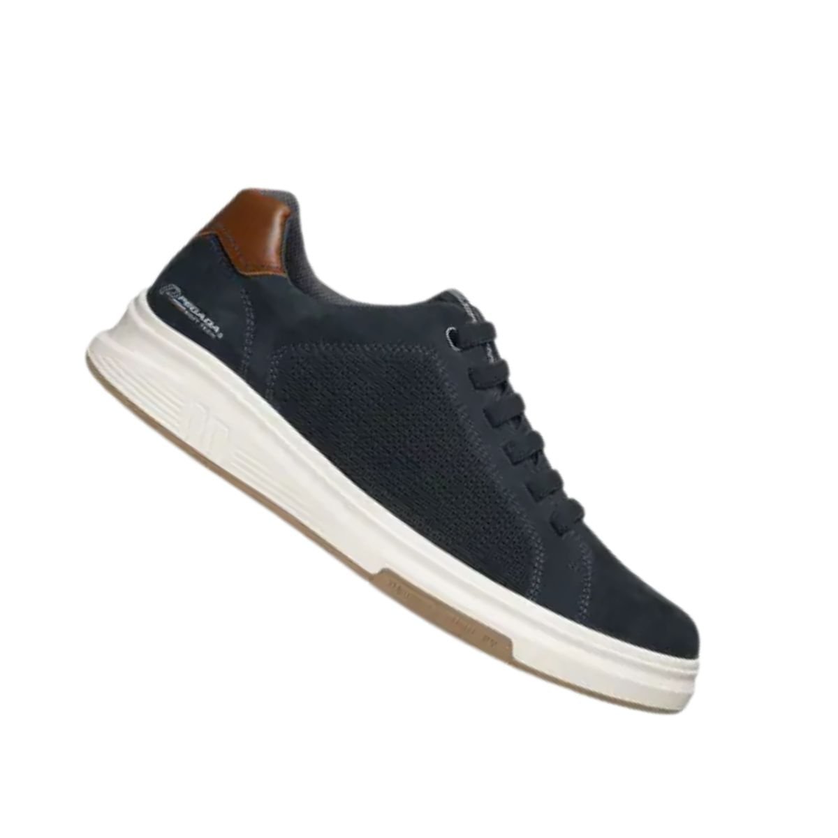 Sapatênis Masculino Em Couro Pegada Azul Marinho 7