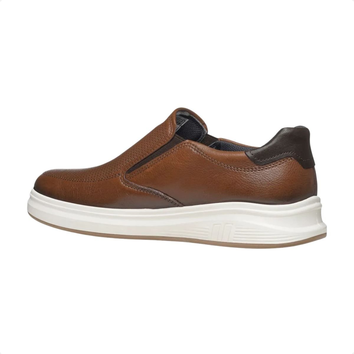 Tênis Casual Pegada Masculino Em Couro Pinhão Pinhão 3