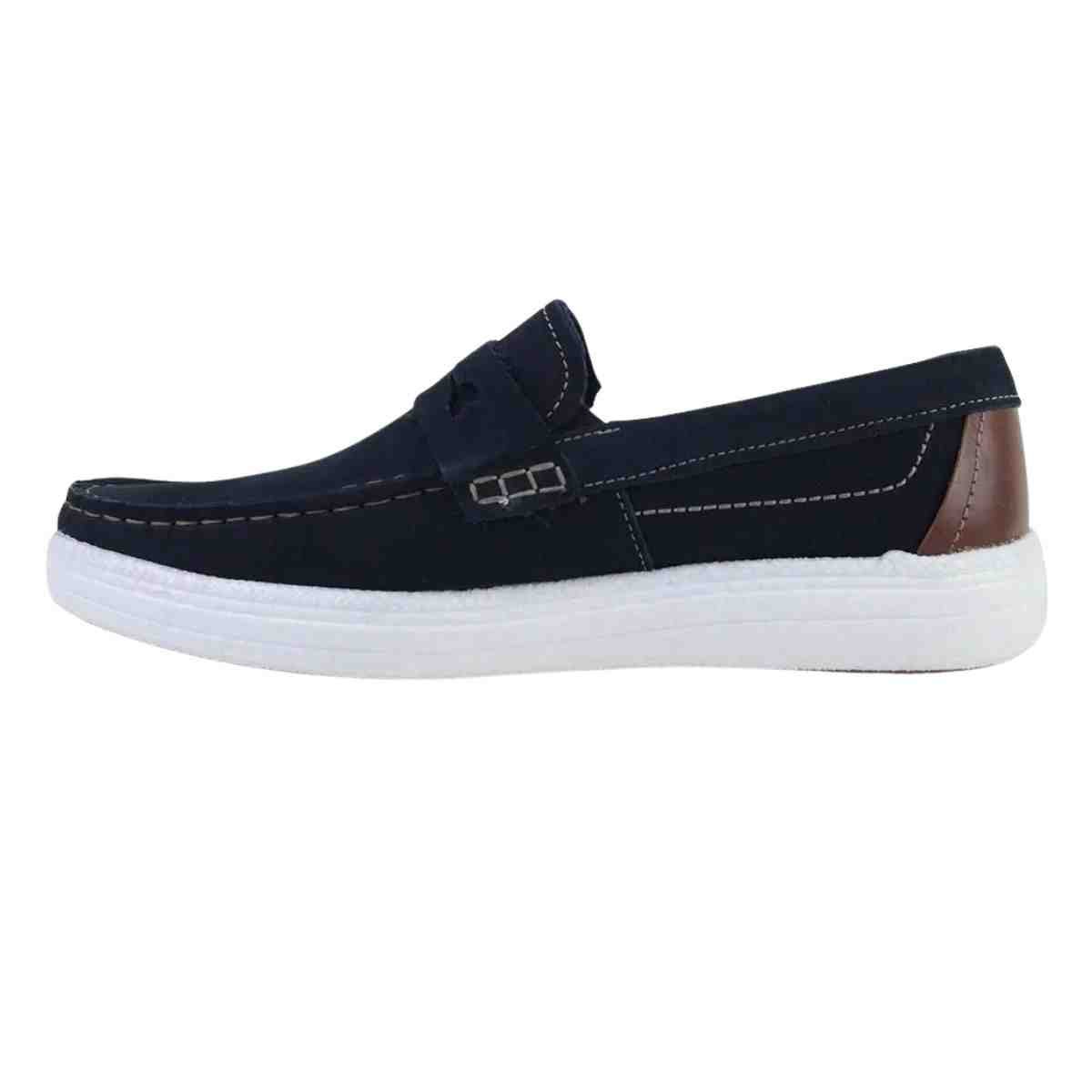 Saapto Masculino Mocassim Pegada Azul Marinho Azul Marinho 5
