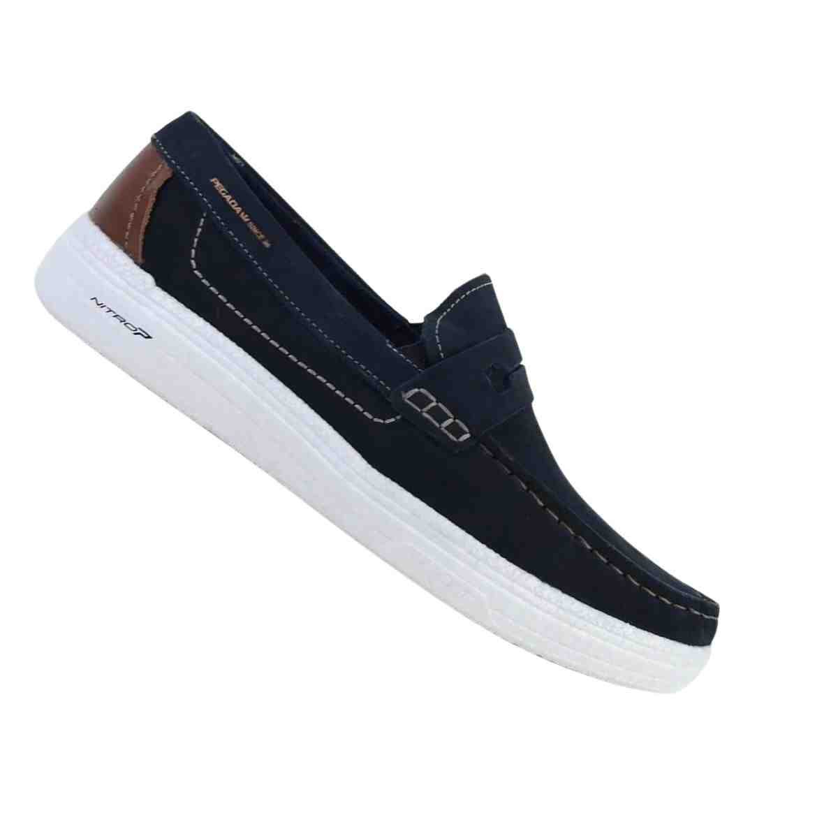 Saapto Masculino Mocassim Pegada Azul Marinho Azul Marinho 7
