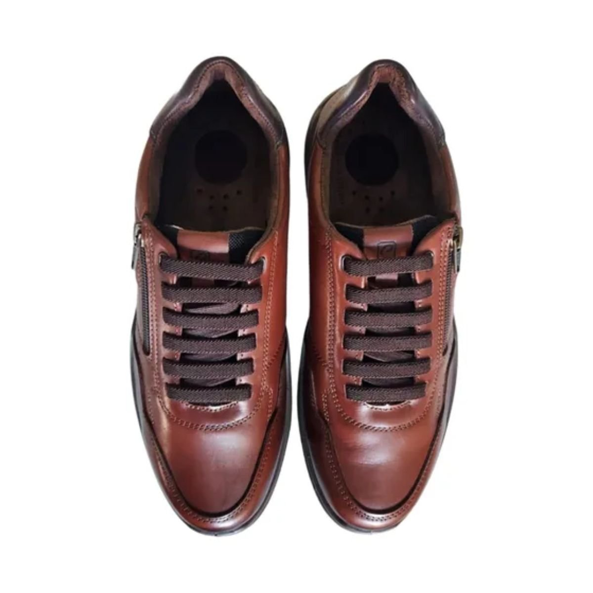 Pegada Sapatenis Masculino Em Couro Marrom 5