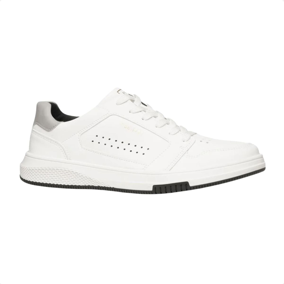 Sapatênis Pegada Masculino Em Microfibra Branco