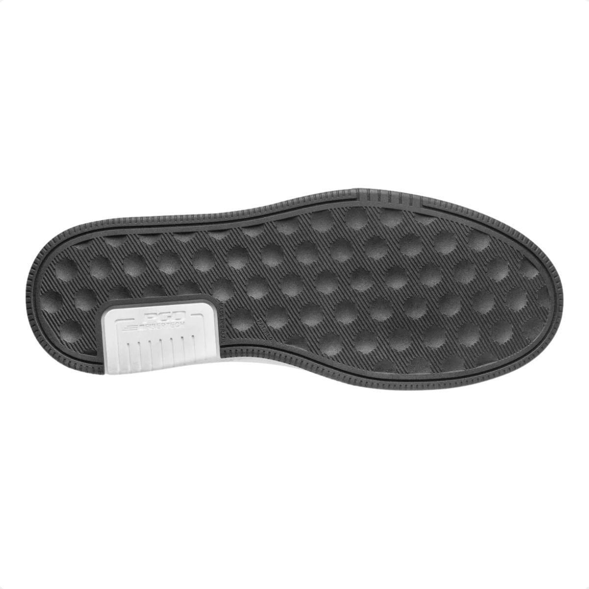 Sapatênis Pegada Masculino Em Microfibra Branco Branco 6