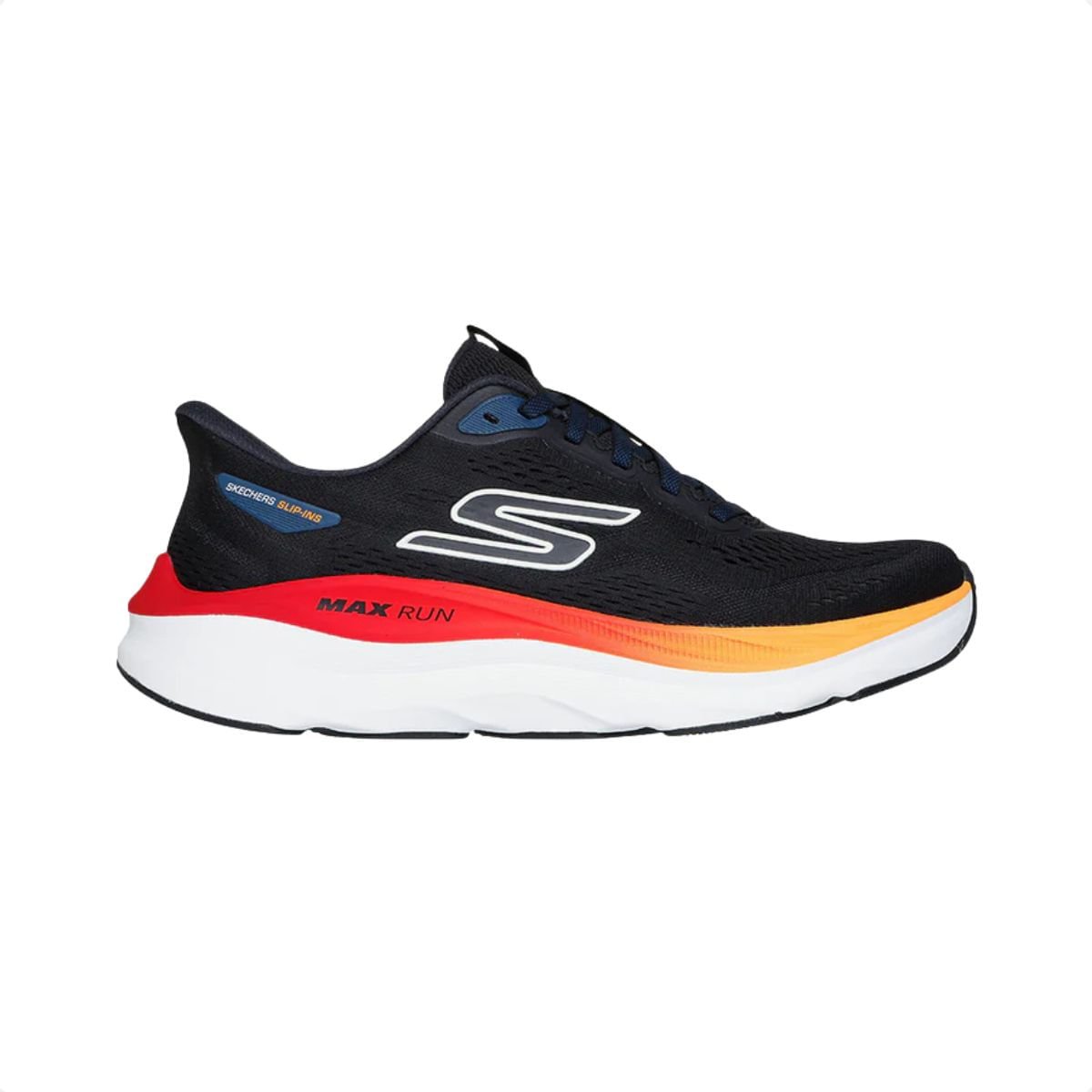 Tênis Running Masculino Skechers Max Run Preto Preto 1